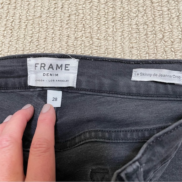 FRAME Denim Le Skinny De Jeanne Crop Jeans Size 28 - Picture 5 of 9